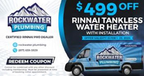 Rockwater Plumbing promotion